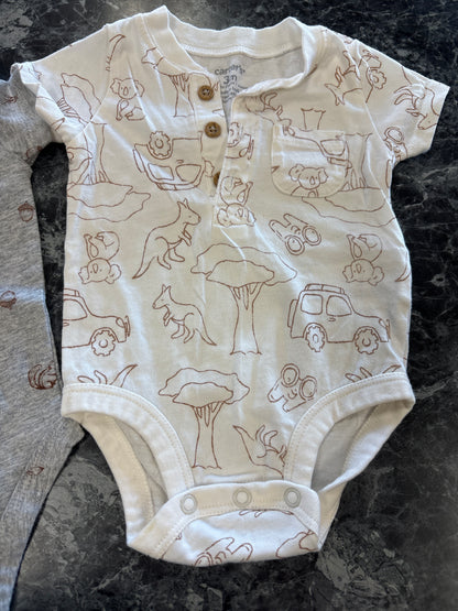 3m Squirrel/Koala Onesie 2 Pack