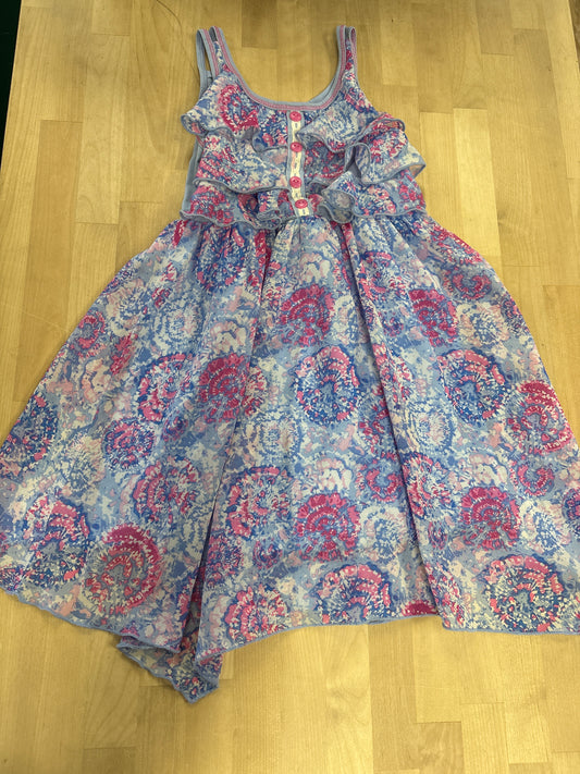 Size 5 Blue/Pink Tie Dye Dress