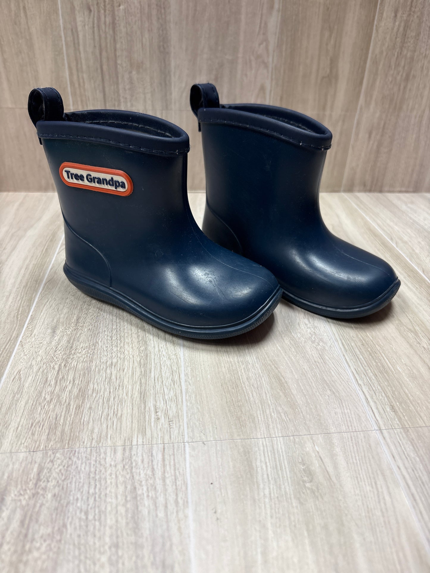 6c Navy Tree Grandpa Rain Boot