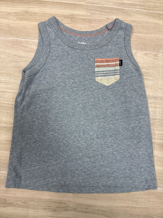 18m Baby Bgosh Heathered Blue Pocket Tank
