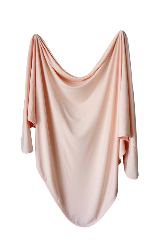 Marlowe & Co Blush Pink Bamboo Swaddle Blanket