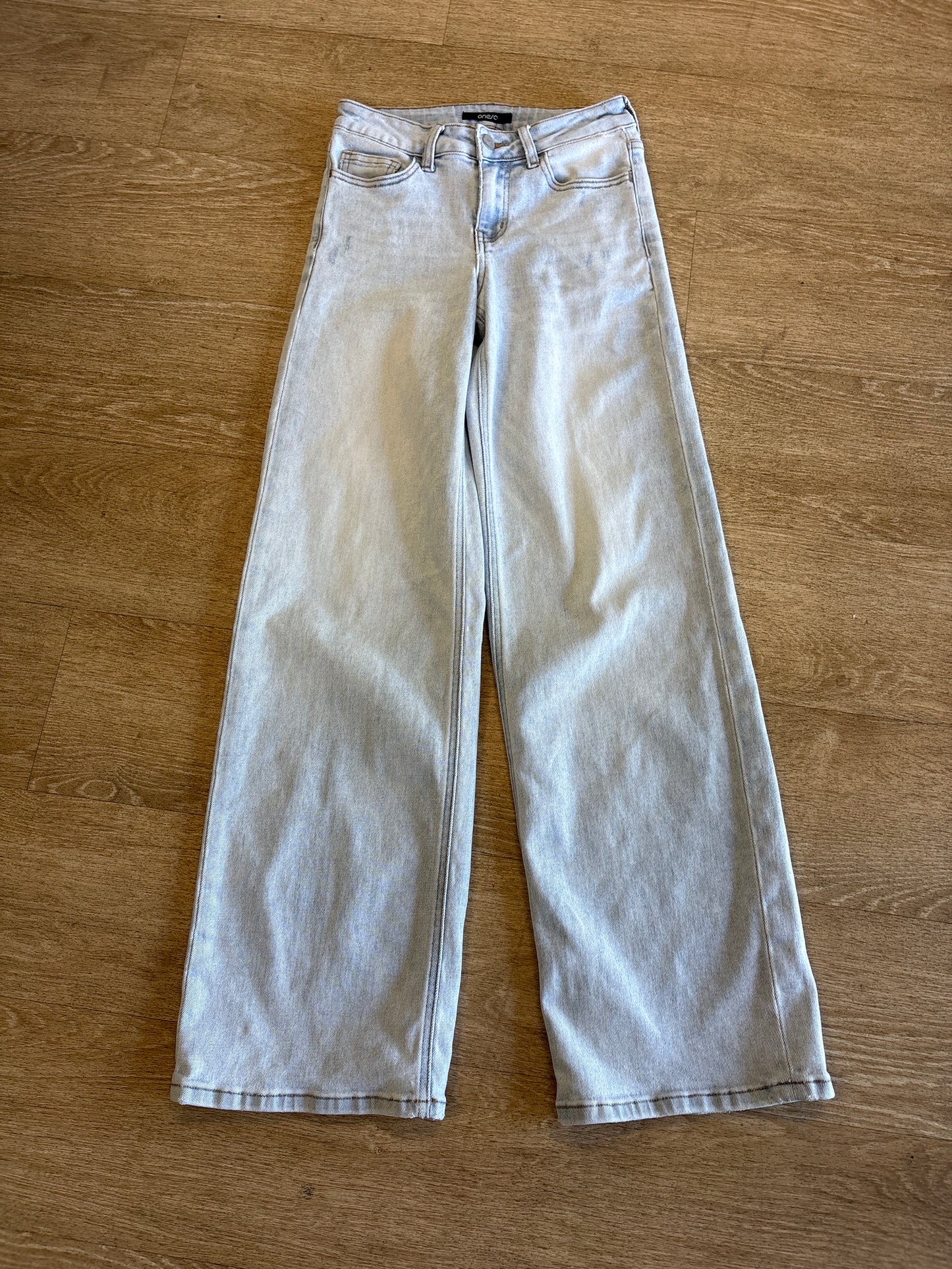 Womens 25 Oneso Light Wash Straight Leg Stretch Denim Pants