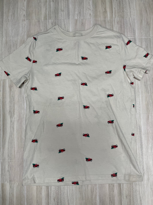 14 Cream Multi Christmas Truck Graphic Tee