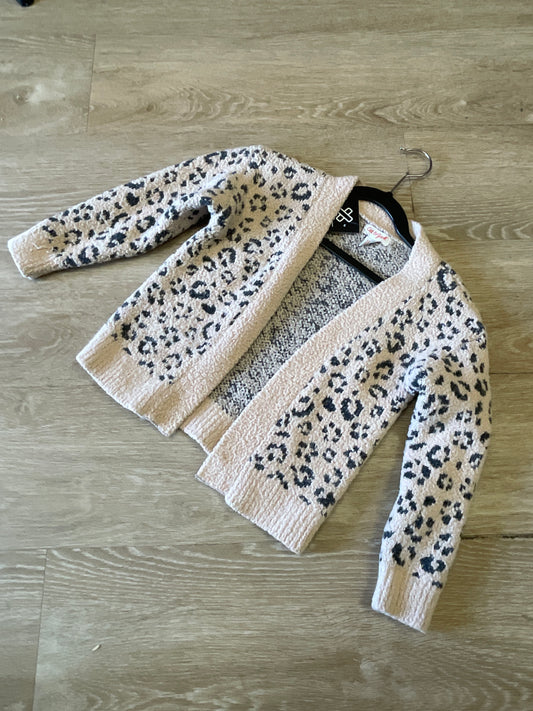 4T Glimmer Cheetah Cardigan