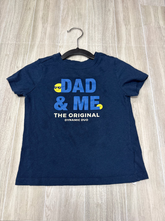 3T Dad & Me Navy Graphic Tee- Blemish