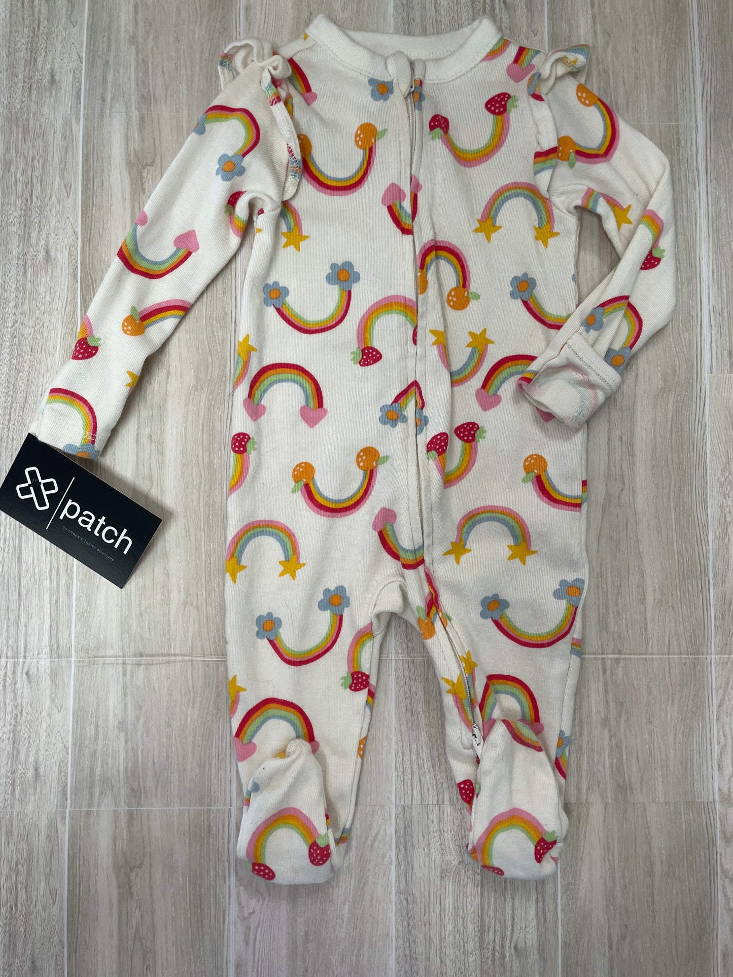 3-6m Rainbows Cream Pajama