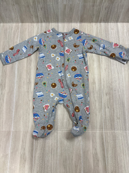 0-3m Breakfast Pajama