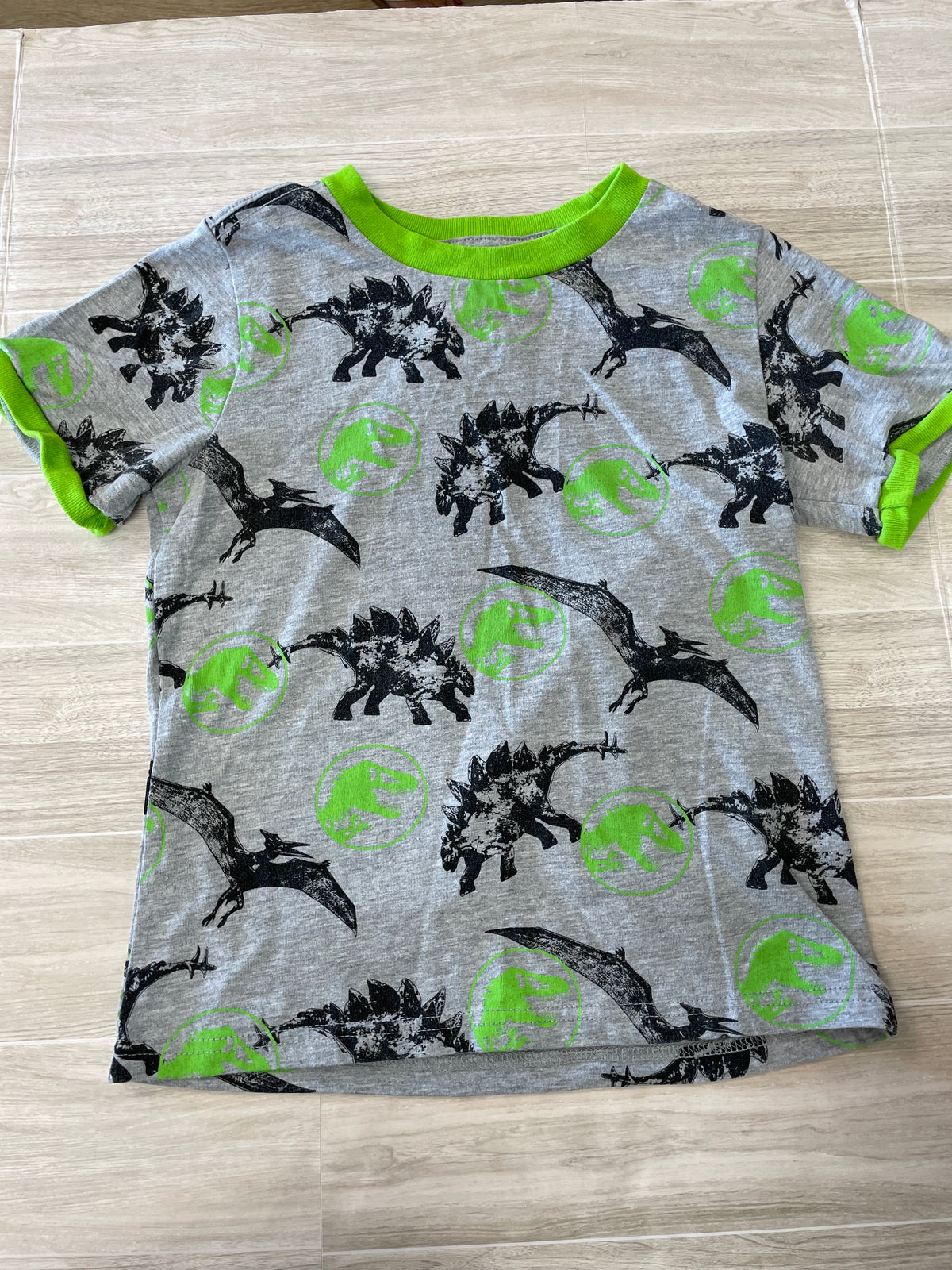 6 Jurassic World Grey Graphic Tee