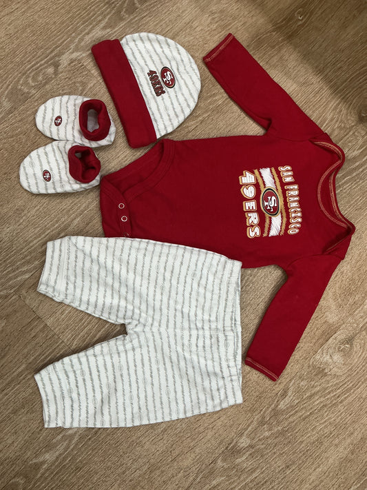 3m SF 4 Piece Onesie/Bootie/Beanie/Pant Set