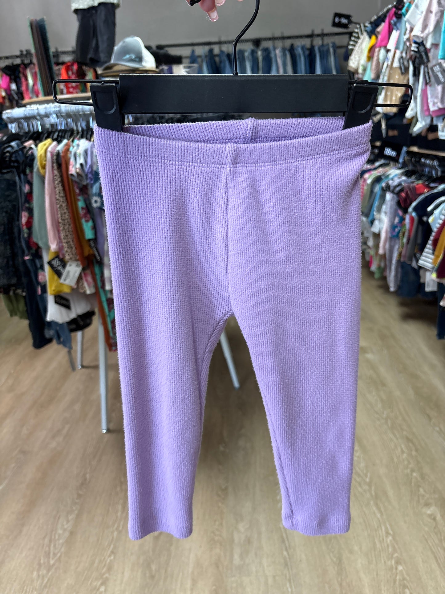 2T Lavender Cozy Leggings