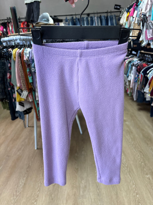 2T Lavender Cozy Leggings