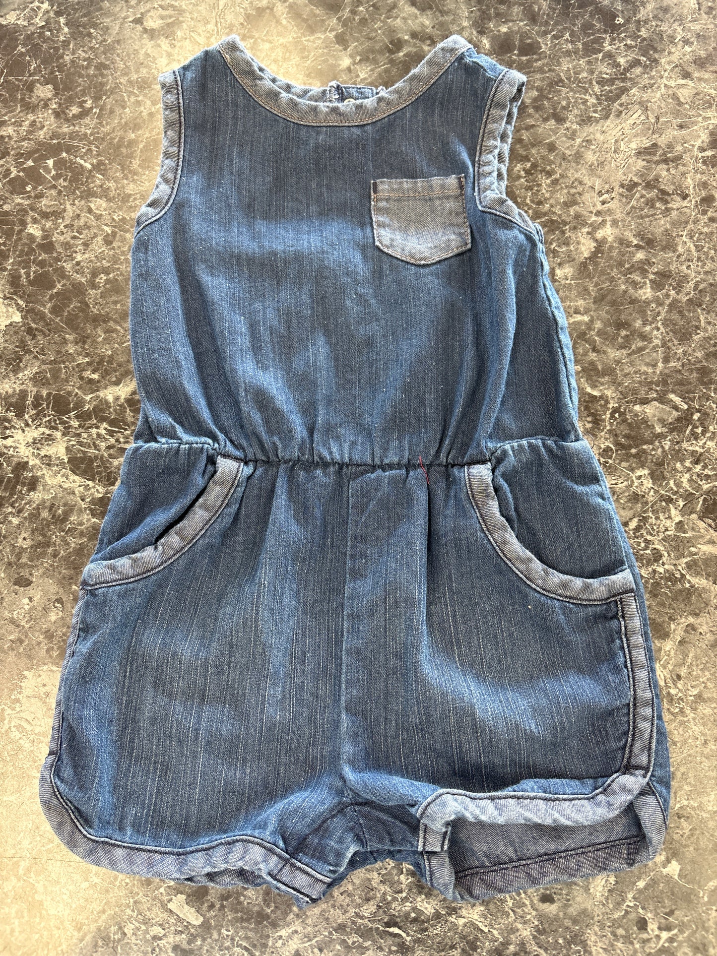 2T Soft Denim Tank Dress
