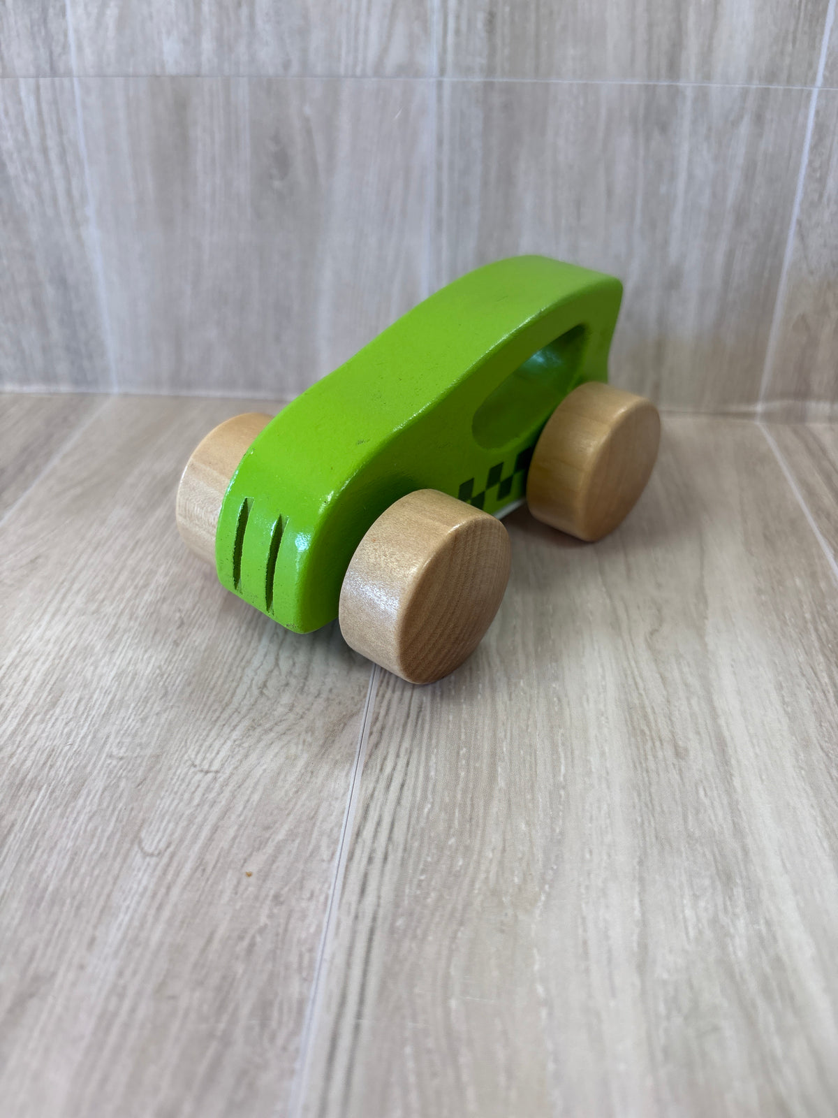 Green Wooden Hape Car