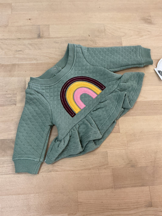 NWT Newborn Quilted Rainbow Tunic
