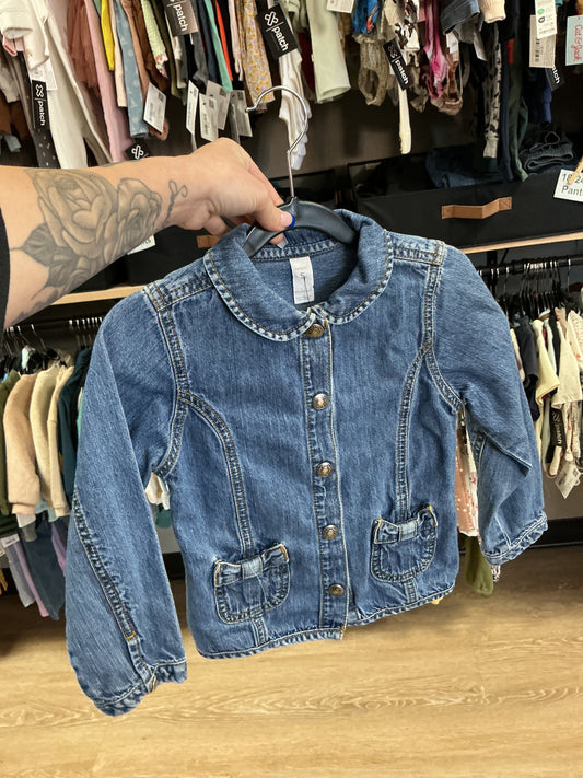 5T Denim Jacket with Bow Pocket