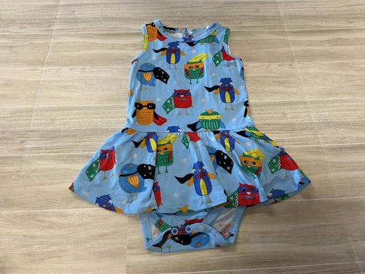 NWT 18-24m Little Bum Bums Super Hero Bird Onesie Twirl