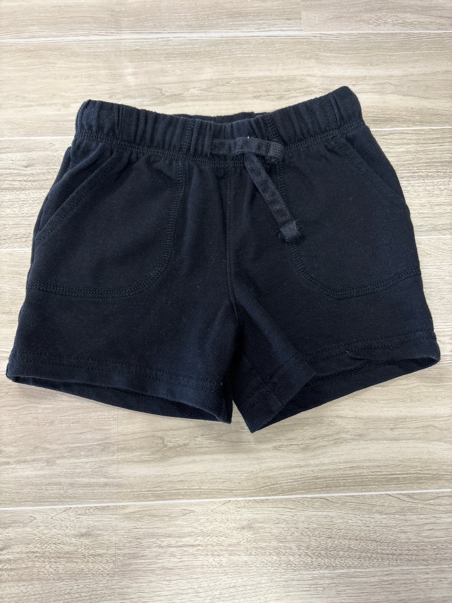 3T Black Pull On Shorts
