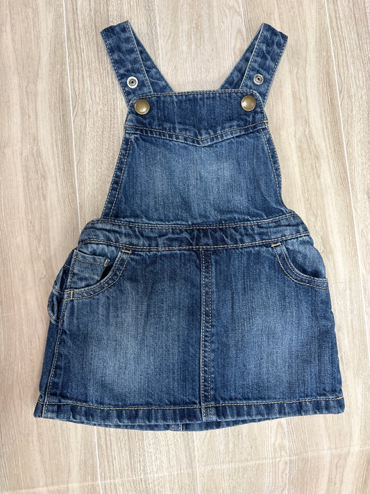 6-12m Ruffled Overall Dress