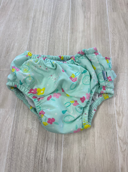Swim Diaper - Blue Floral/Bicycles