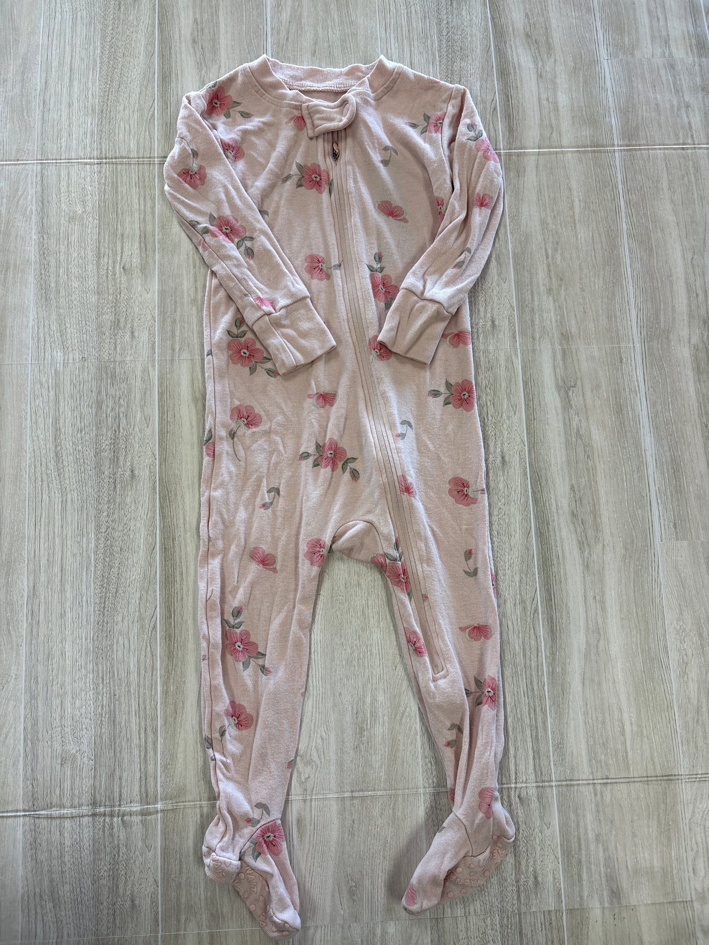 6-9m Light Pink Floral Pajama