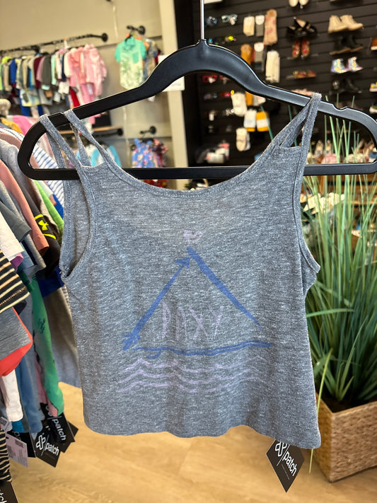7/8 Roxy Double Strap Grey Tank