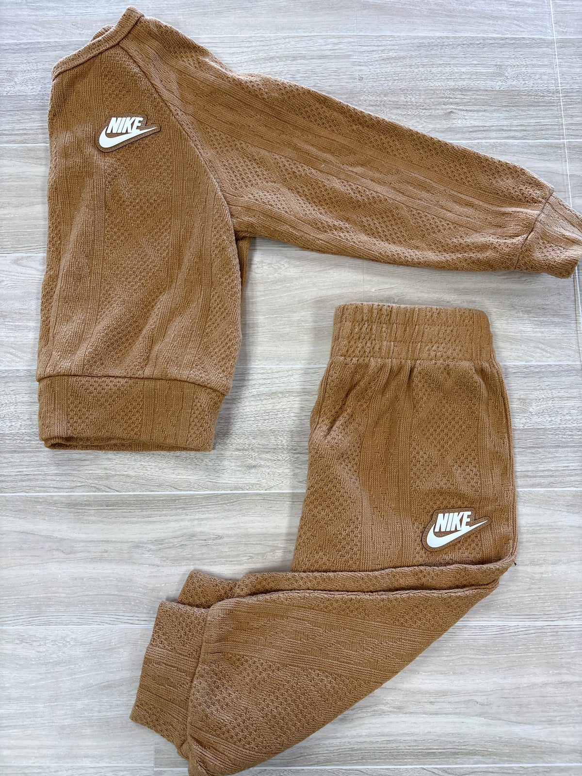 2T Nike Knit Camel 2 Piece Set