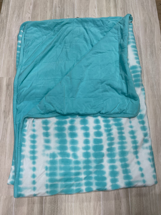 Kyte Reversible Quilted Blanket - Blue Dye/Blue
