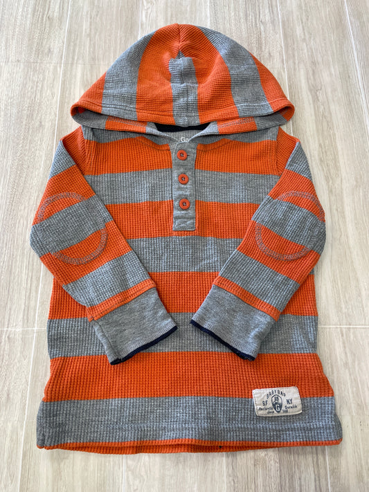 18-24m GAAP Grey/Orange GAP Hooded Shirt