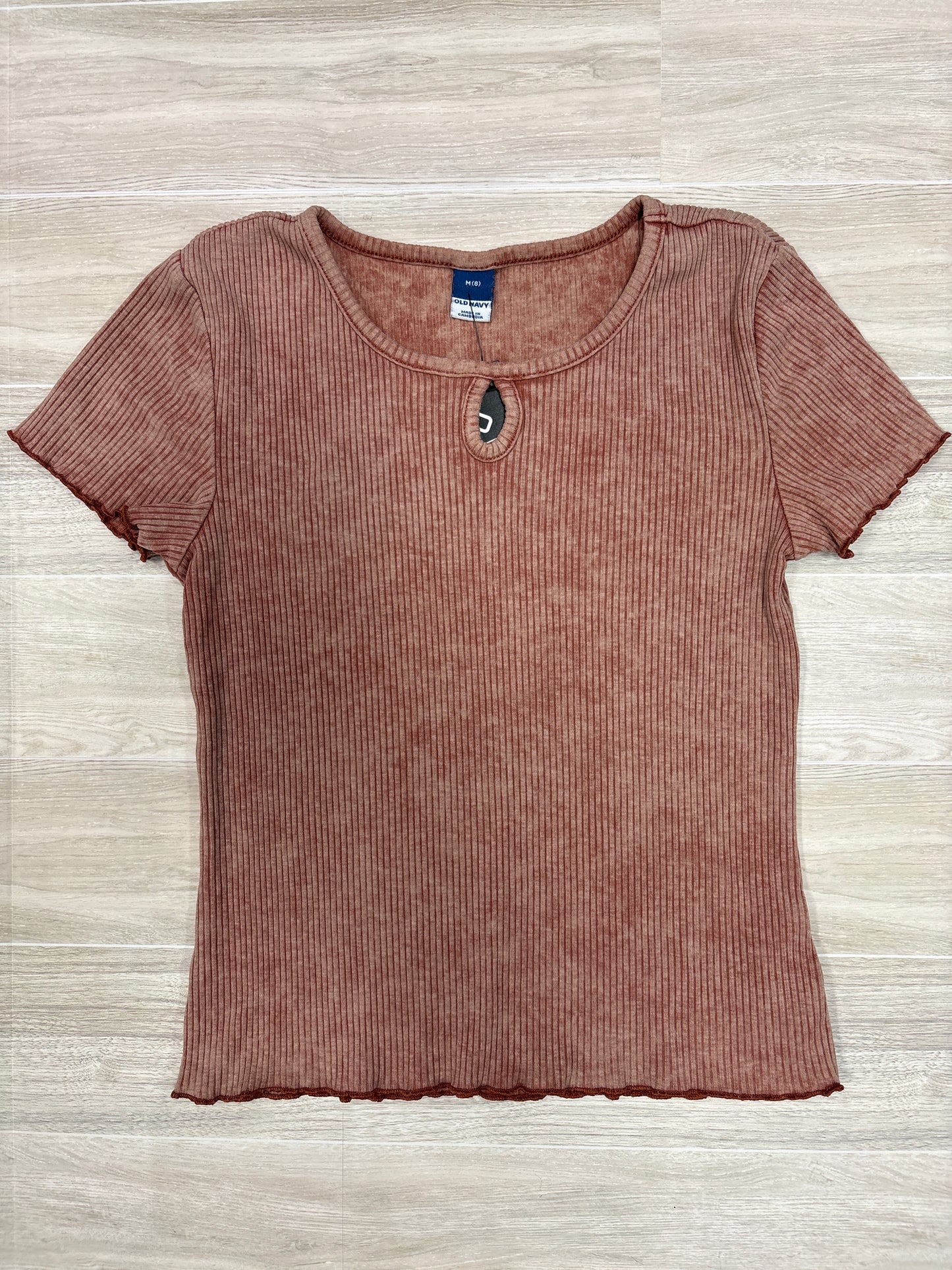 8 Rust Acid Wash Tee