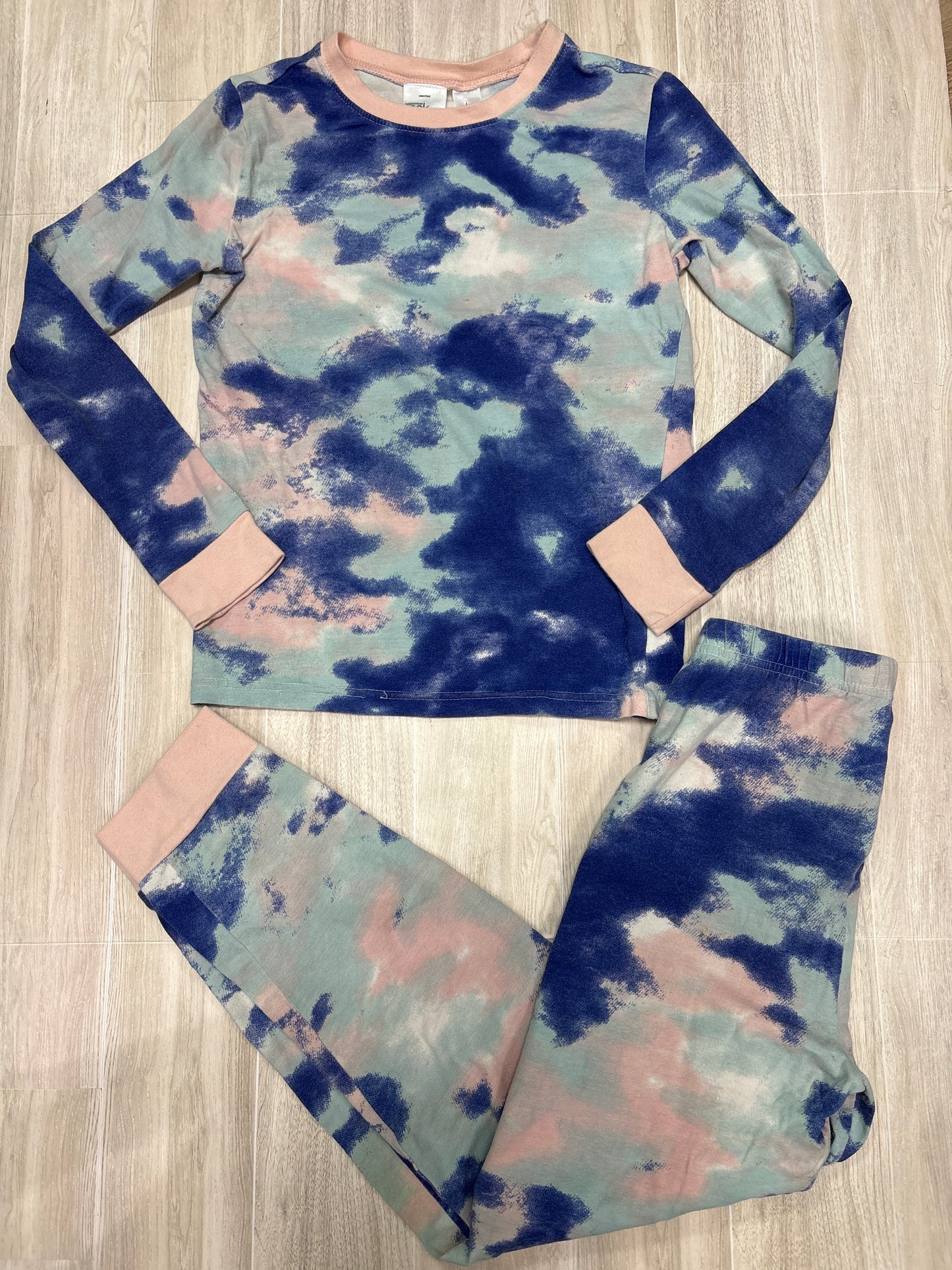 10 Blue/Pink Dyed Pajama Set
