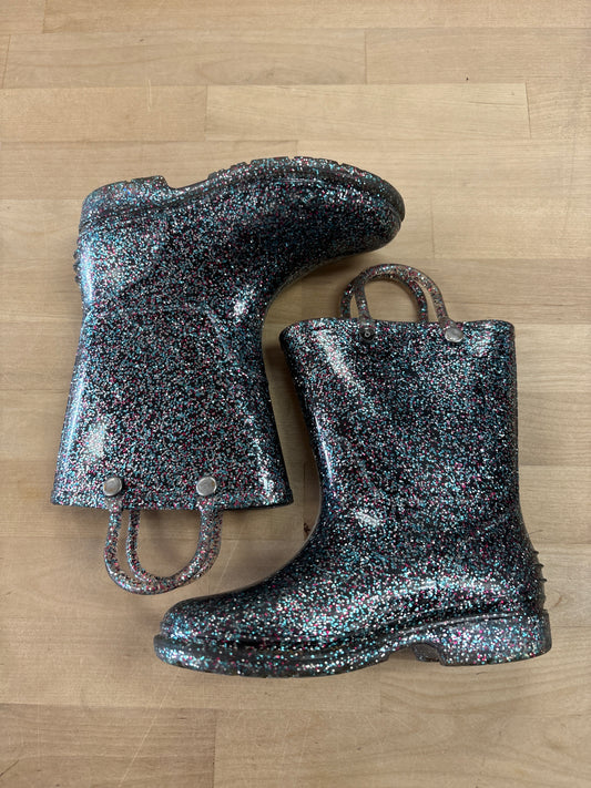 8c Dark Glitter Rainboots
