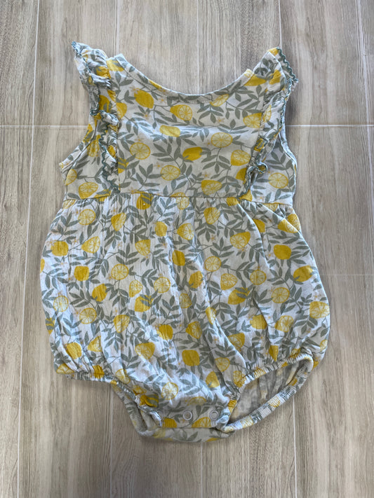 12m Lemon Ruffle Romper
