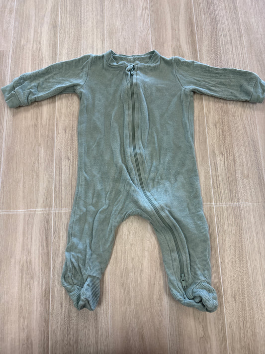 0-3m Sage Waffle Knit Pajama
