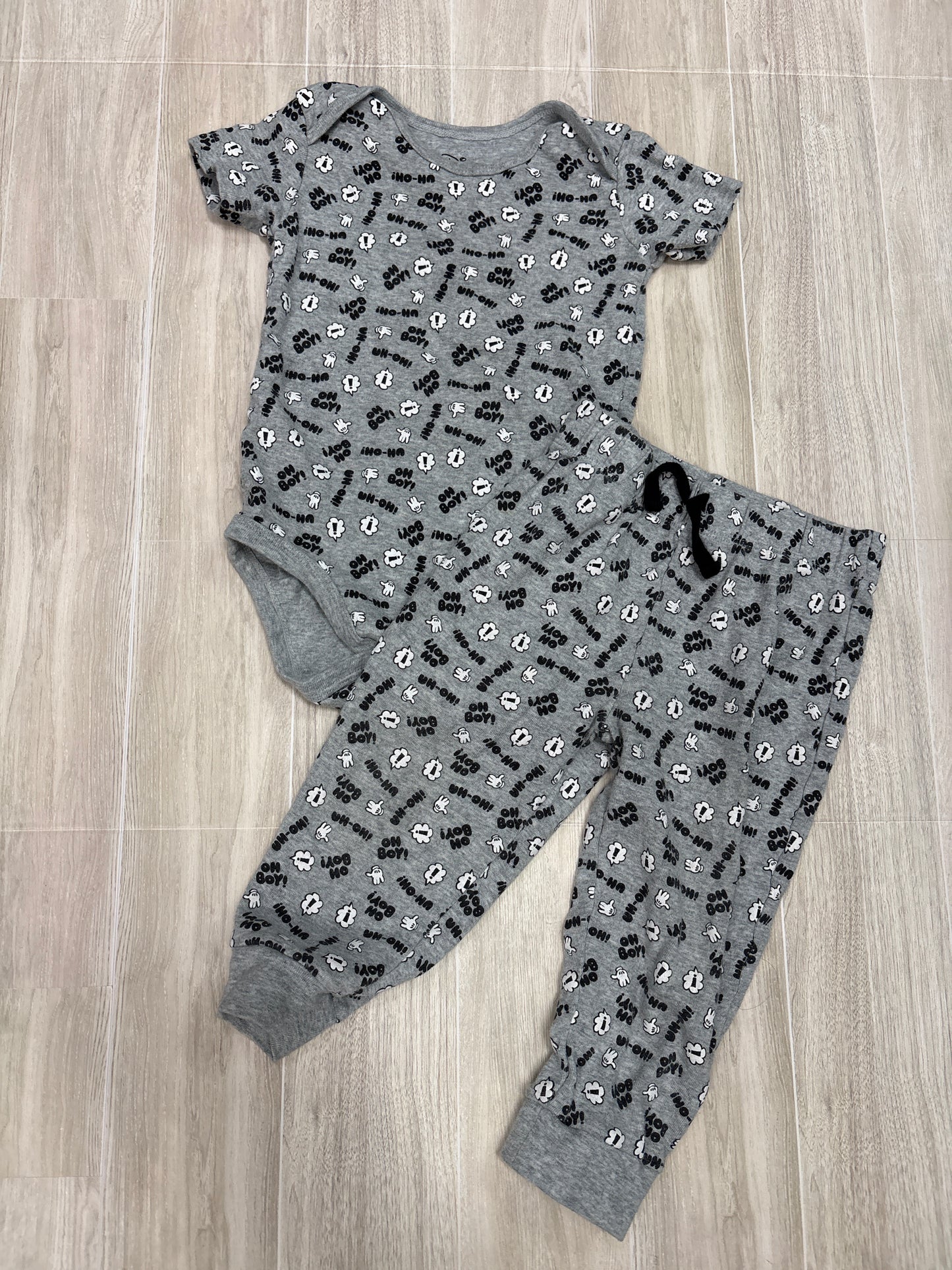 24m Mickey Onesie + Pant Set