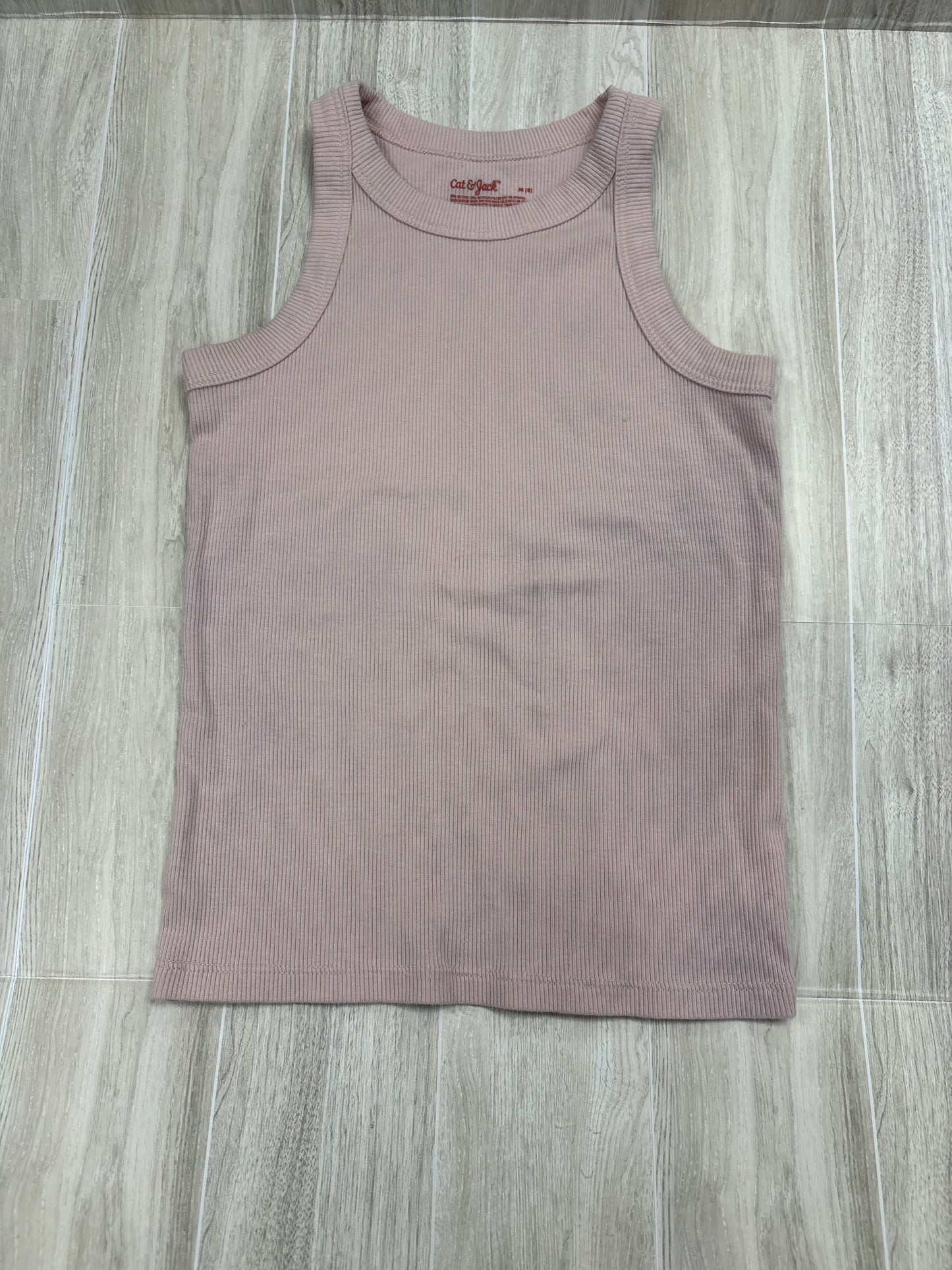 8 Blush Ribbed Tank