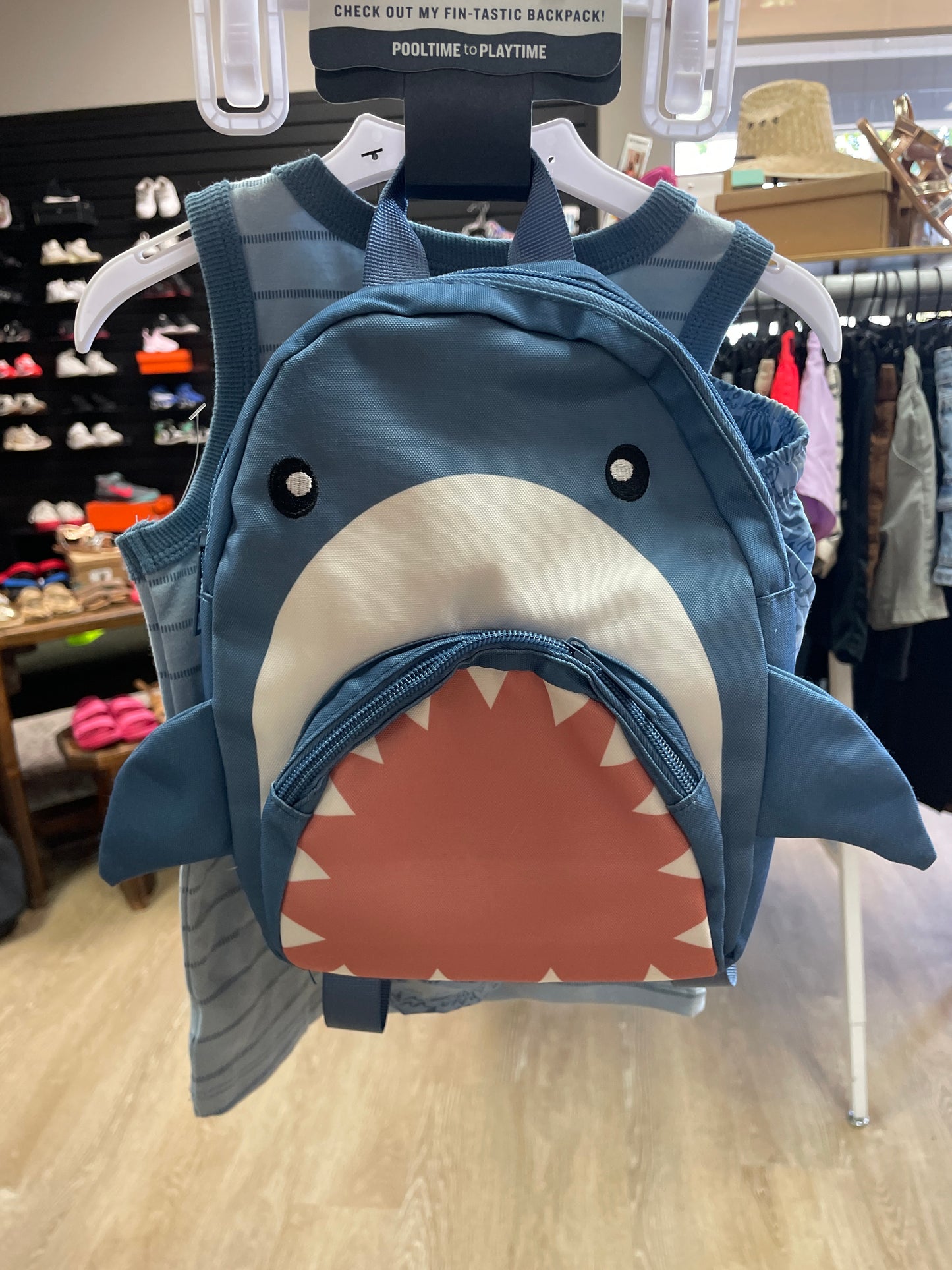 NWT 2T Tommy Bahama Blue Shark Tank/Shorts/Backpack Set