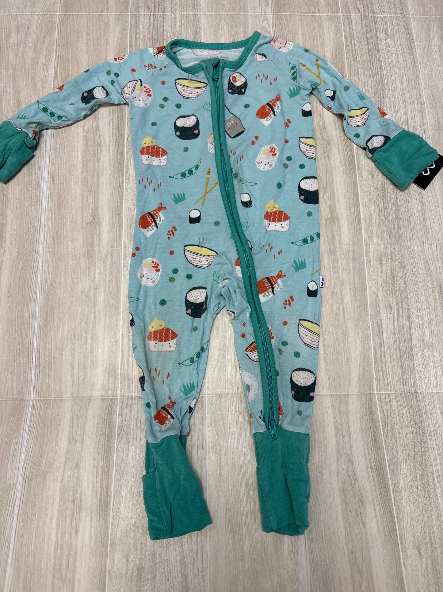 3-6m Little Sleepies Sushi Pajama Romper