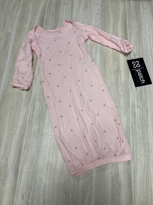 Newborn Pink Tiny Flower Gown