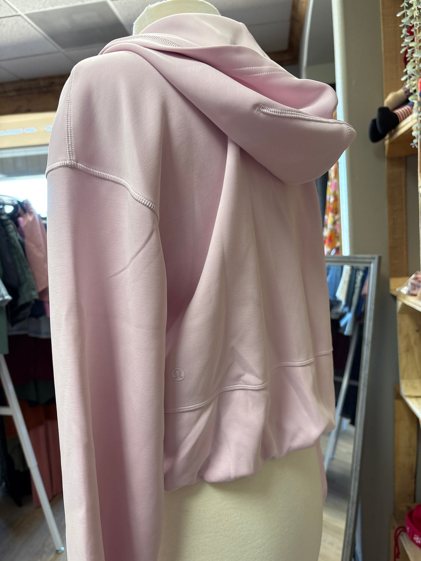 Womens 6 Lululemon Lavender Oversized Scuba Zip Jacket