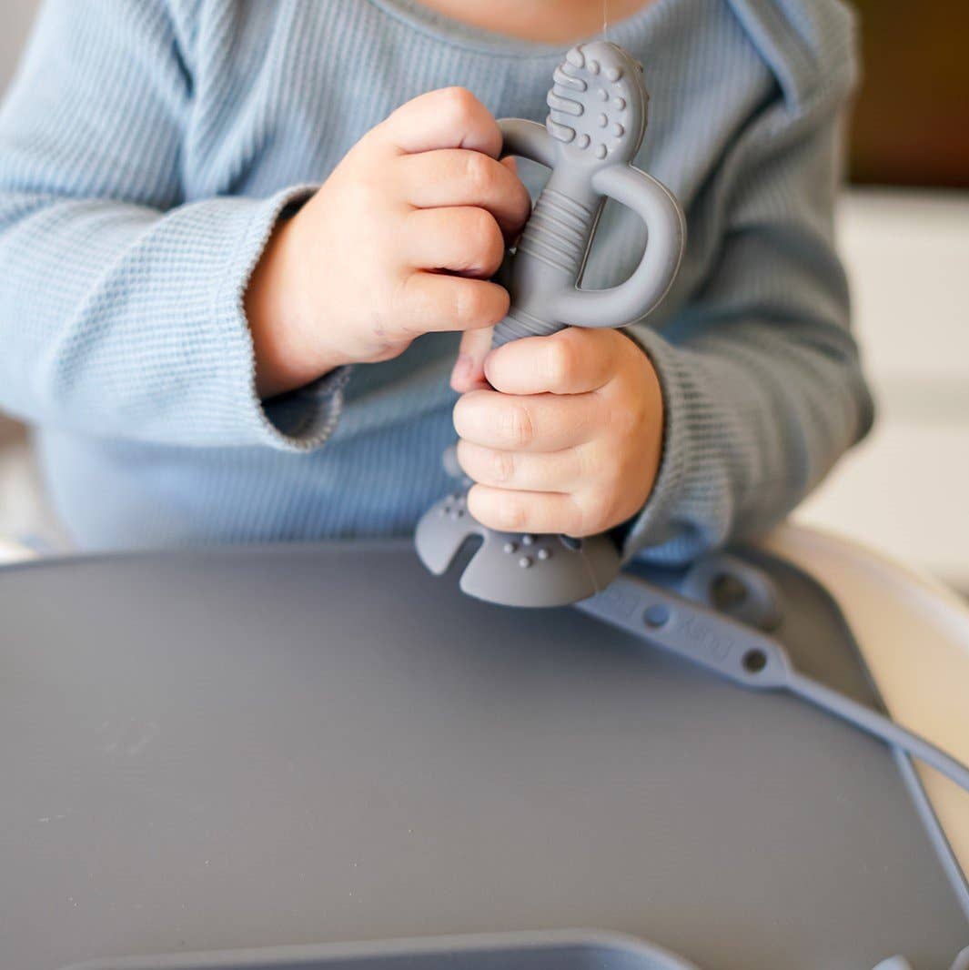 Busy Baby - Teether & Training Spoon: Tan