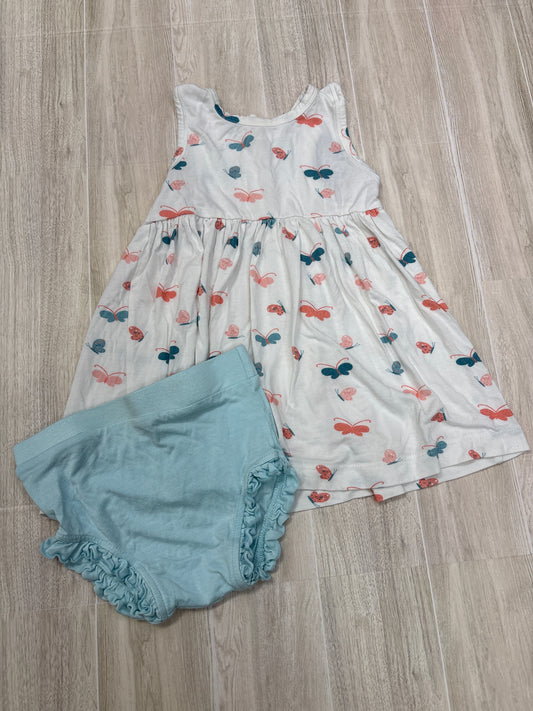 18-24m Larkspur Butterfly Tank Dress + Blue Bloomers Set