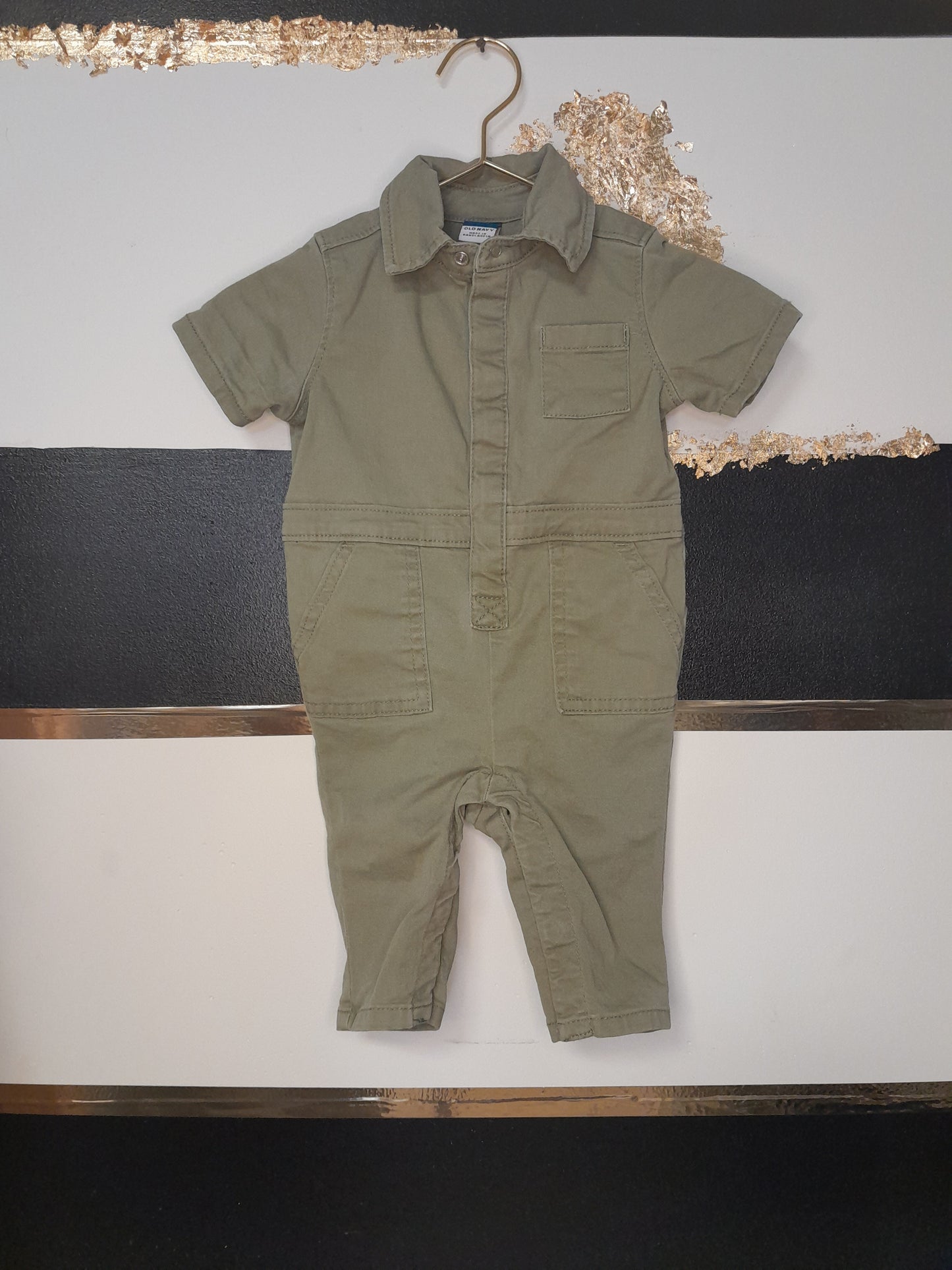 Old Navy Green Cargo Jumpsuit