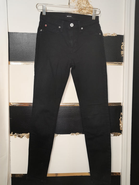 Hudson Natalie Super Skinny Black Denim