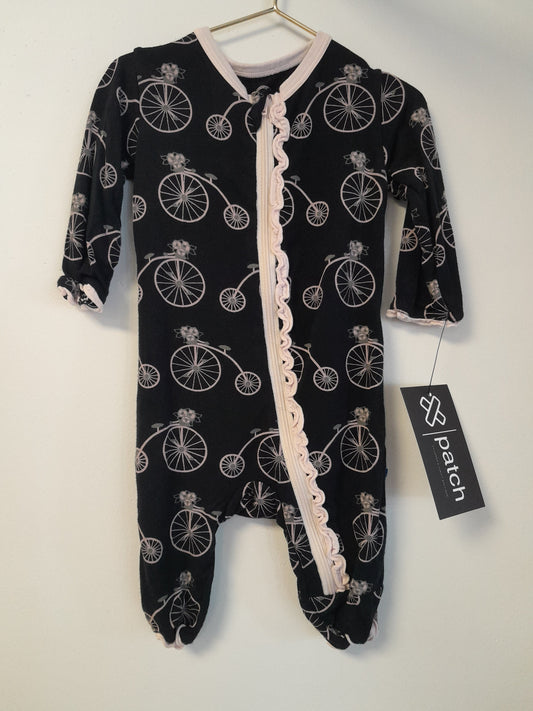 Newborn Kickee Pants Bicycle Pajama