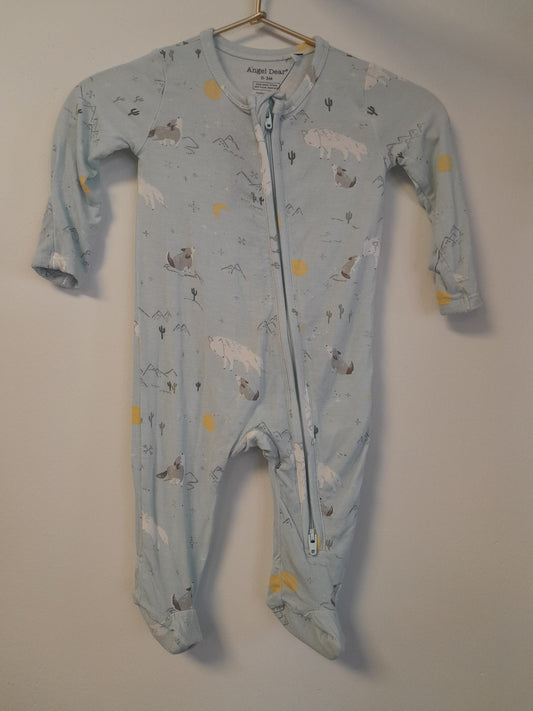 0-3m Angel Dear Wolves Pajama