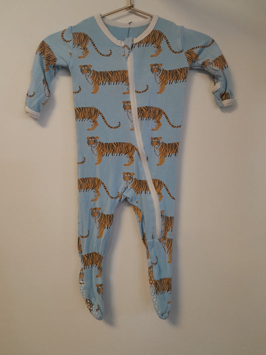 0-3m Kickee Pants Pond Tiger Pajama