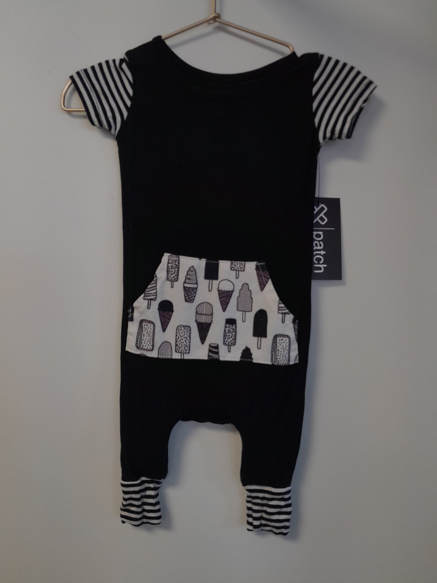 0-3m Moon Beck Ice Cream Romper