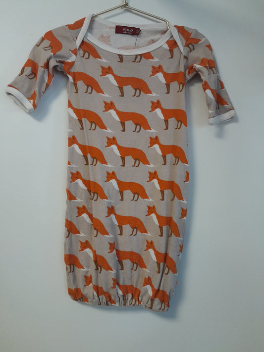 0-3m Milkbarn Fox Gown