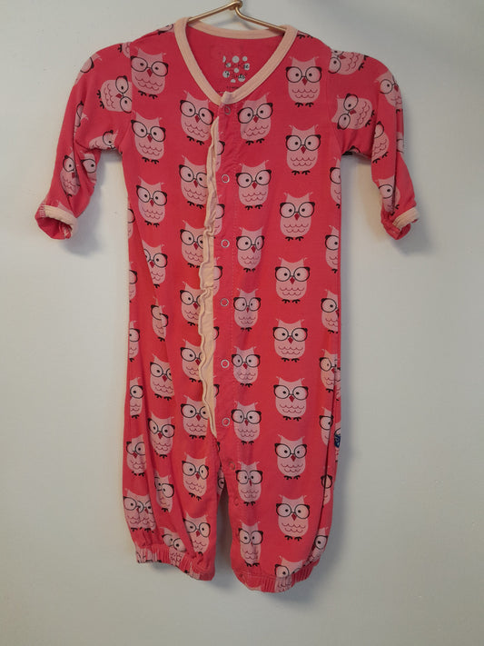 0-3m Kickee Pants Owl Pajama