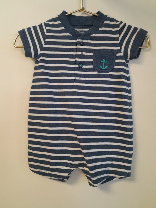 3m Striped Shorty Romper